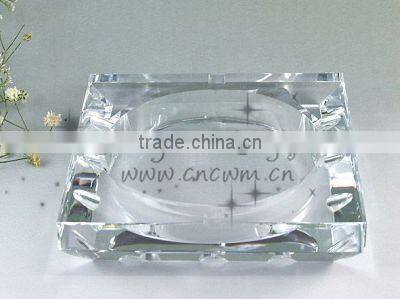 Clear Crystal Ashtray Glass Ashtray For Business Souvenirs Gift