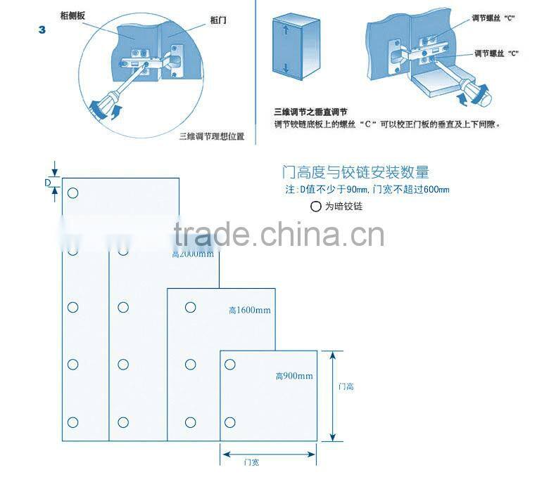 Stainless steel cabinet door hydraulic hinge/Stainless steel hydraulic buffering hinge/Sus304 stainless steel hydraulic hinges