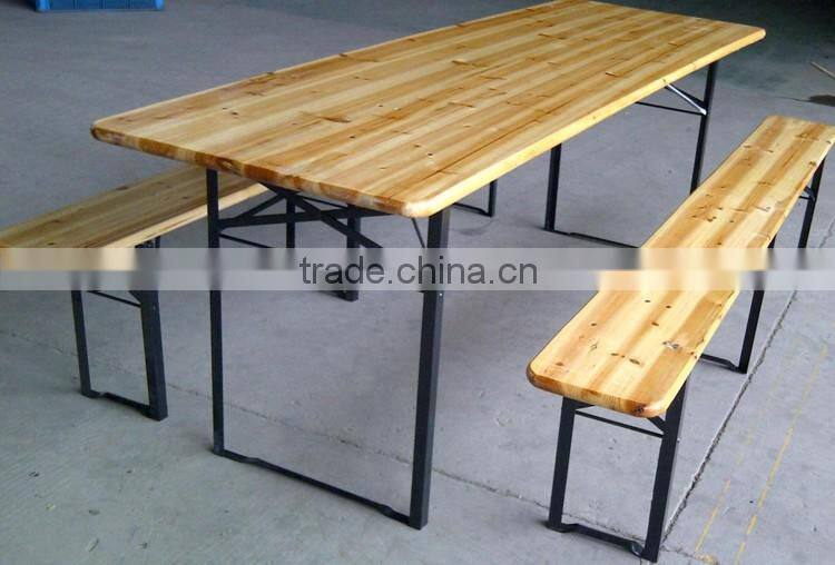 cheap Outdoor folding Wood beer table sets, beer table and bench