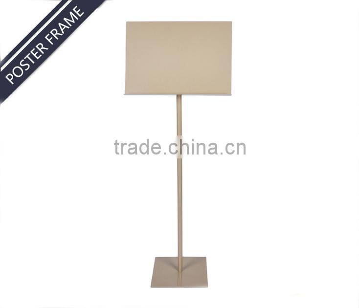 Hot selling iron golden cardboard poster display stand