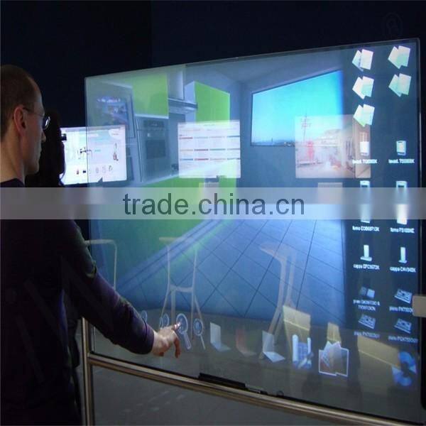 Rear touch foil film for through LCD screen/glass