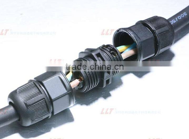 LLT mini power cord screw fixing waterproof cable connector
