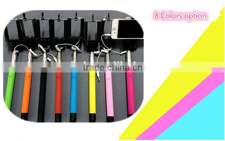 Extendable stainless steel Z07-5S selfie stick for all mobile phone monopod