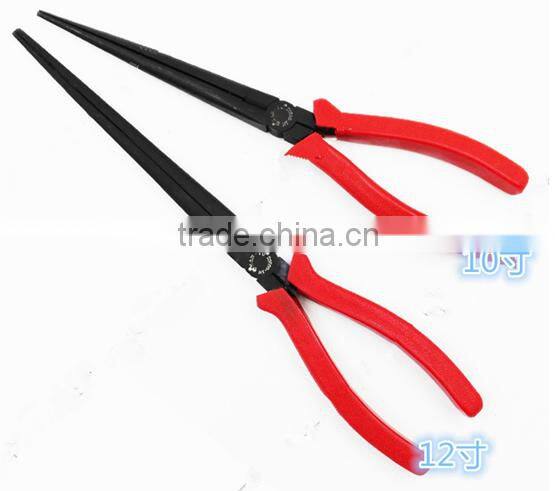 JIN-S long flat nose pliers with side cutting