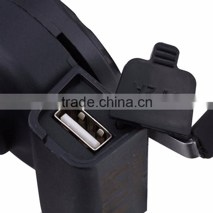 Universal X-Grip Motorcycle Scooter Cell Phone Cradle Holder, 12V USB Car Charger for iPhone Samsung HTC Sony Smart Phones