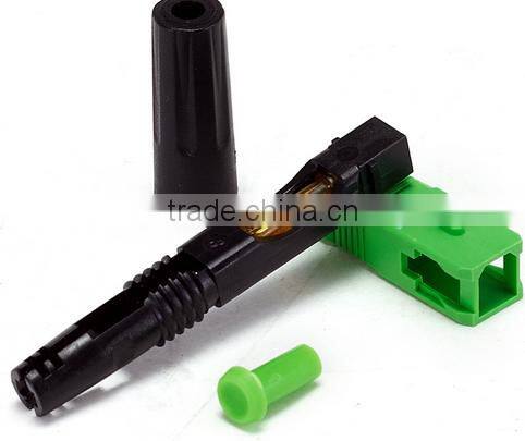SC APC fiber optic fast connector/fiber optic quick assembly connector/sc field assembly optical connector