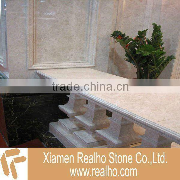 Decorative stone railing buluster