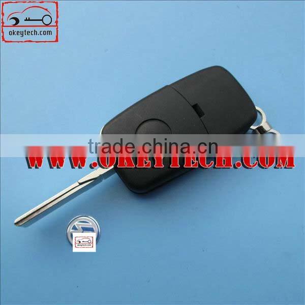 OkeyTech VW 2 button flip remote key shell (Round key head) 2023 battery for vw flip key for vw remote key case for vw