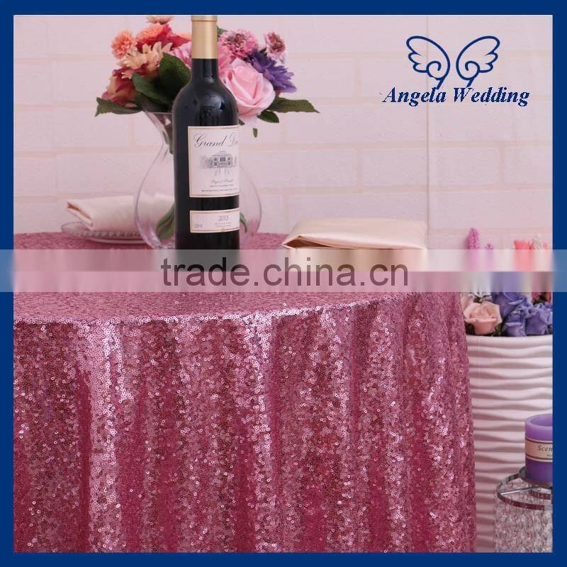 SQ027DA Cheap elegant purple sequin table cloth