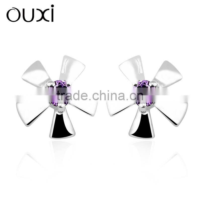 OUXI New arrival factory direct price flower afro girl earrings Y20268