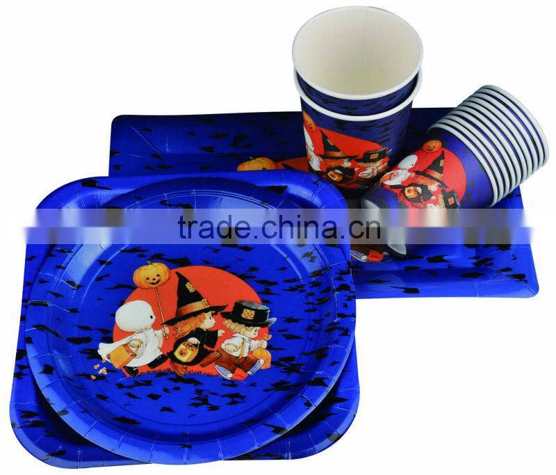 7oz single wall printed disposable paper cup with handle