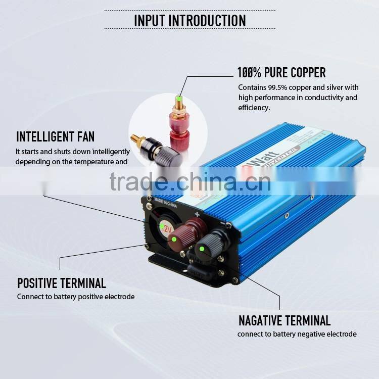 Home Use Off Grid DC/AC Pure Sine Wave Solar Inverter 500W