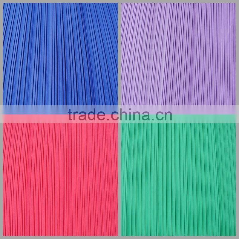 Fashion dress fabric colorful pleated apparel fabric for mommy and me maxi dress