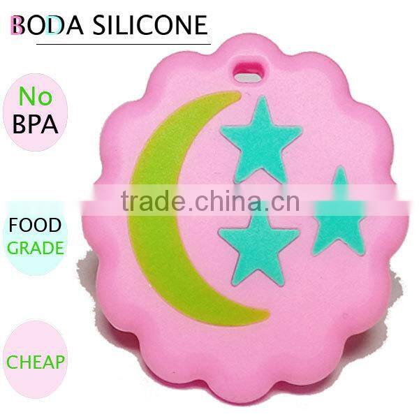 Manufacturer price Fan for baby silicone teething necklace