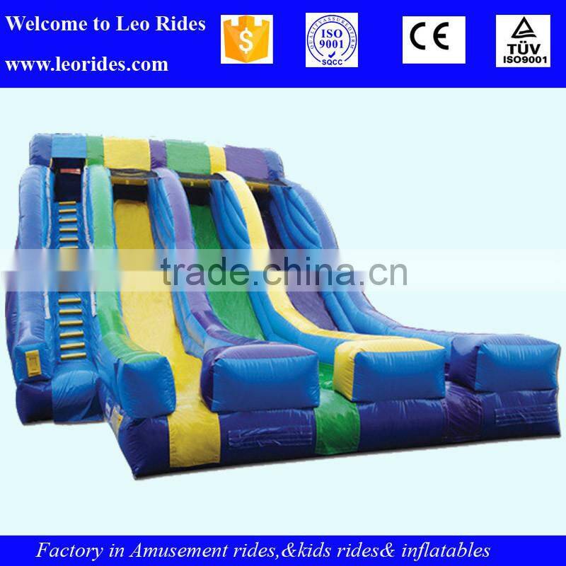 hippo inflatable water slide with pool for adult and kids