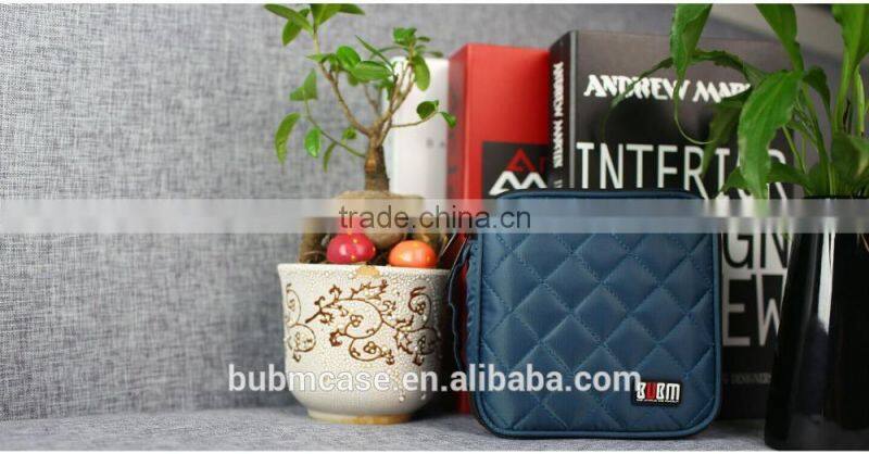 Blue 32 Capacity 230D Space Twill PVC Fabric DVD Case CD Holder personalized cd case multi disc dvd cases