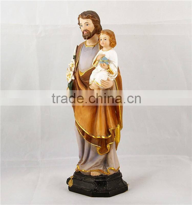 ST. JOSEPH & CHILD JESUS STATUE Adheseive For Car Dashboard