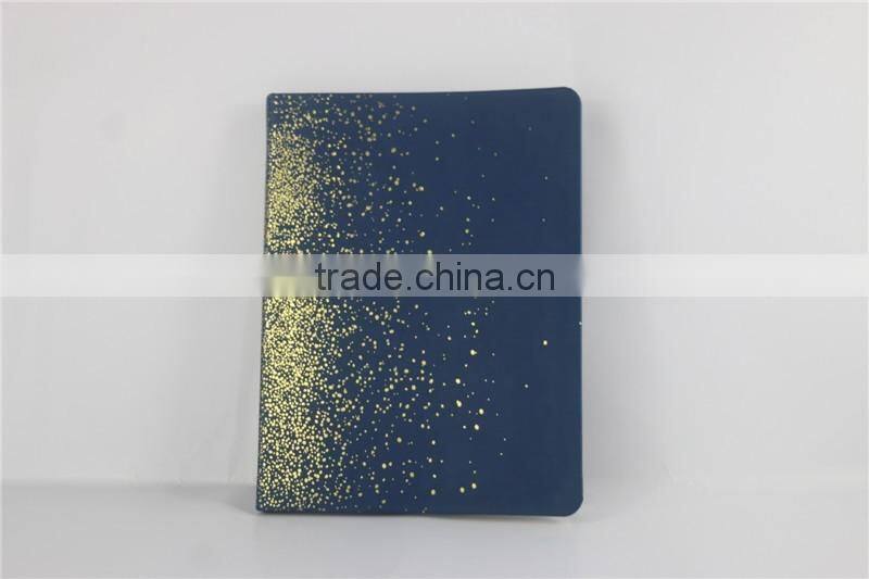 Foil Stamping leather journal simple design diary notebook