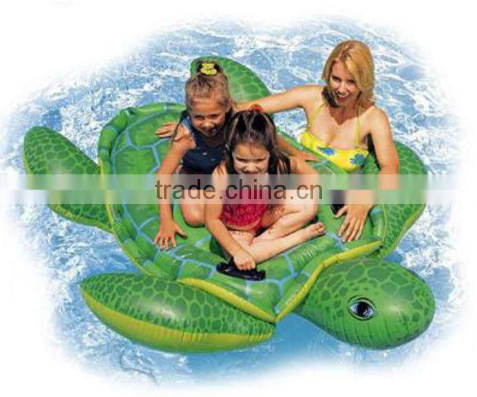 Inflatable SEA TURTLE RIDE-ON, Swimming Pool Floating Raft