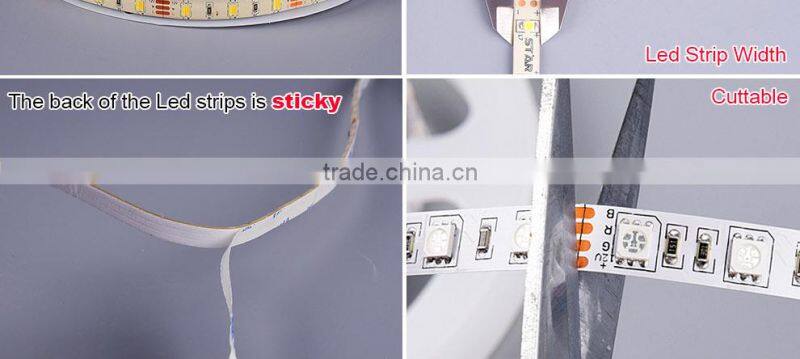 SMD 4014 flexible and trimmable led strip light with OEM PCB board color
