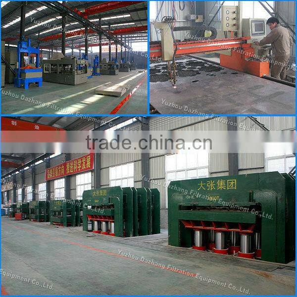 Short circle time small hydraulic filter press