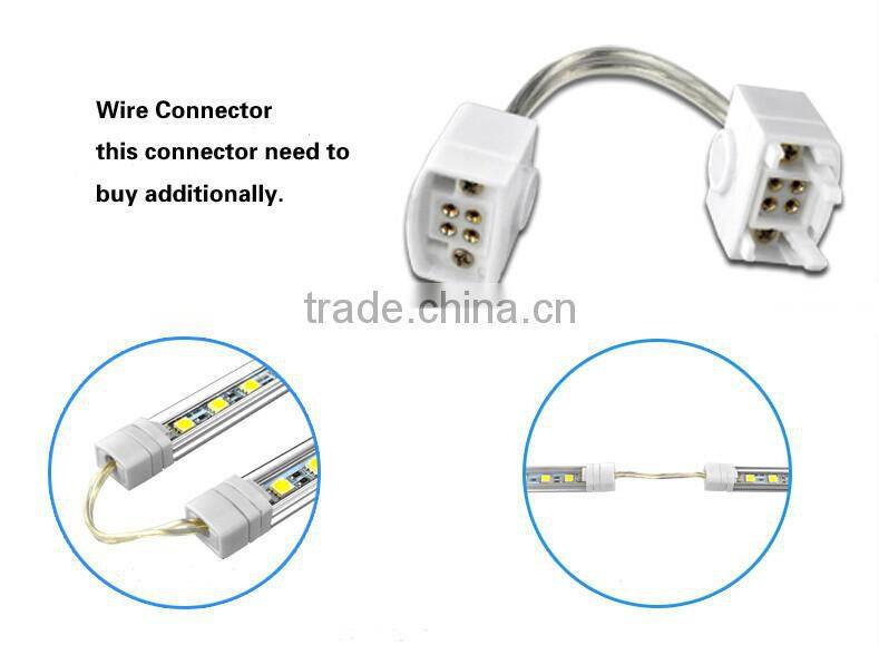 Illuminance under LED Cabinet seamless Rigid Bar Light strip SMD5050 72led/m 18w 1584LM 12v White color with Clear Cover