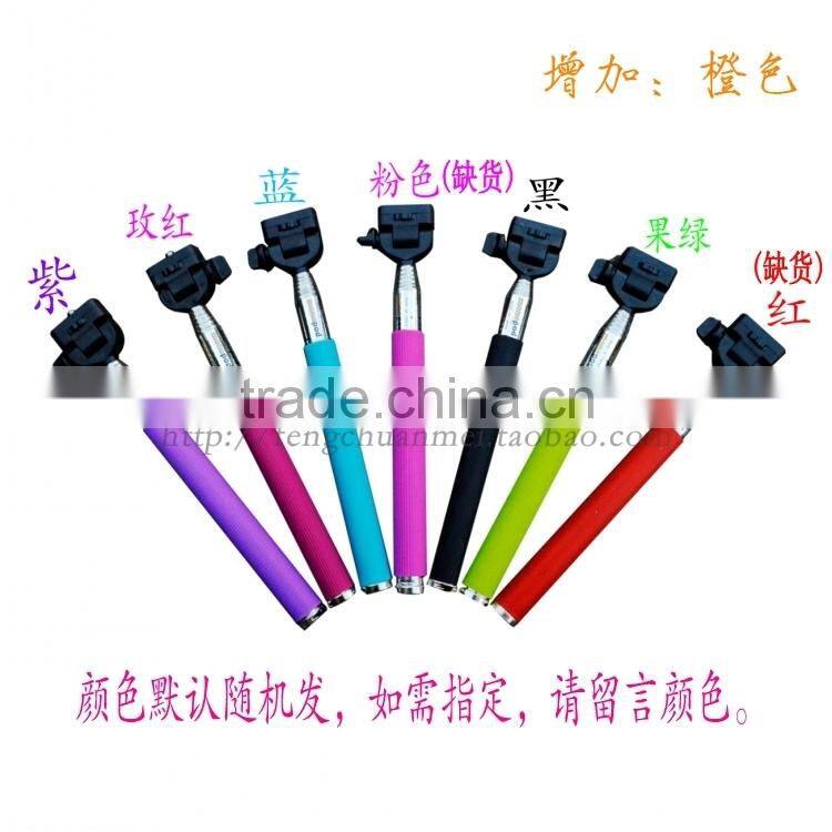 Extendable Self Portrait Selfie Handheld Stick Monopod With Smartphone Adajustable Holder For Phone Camera