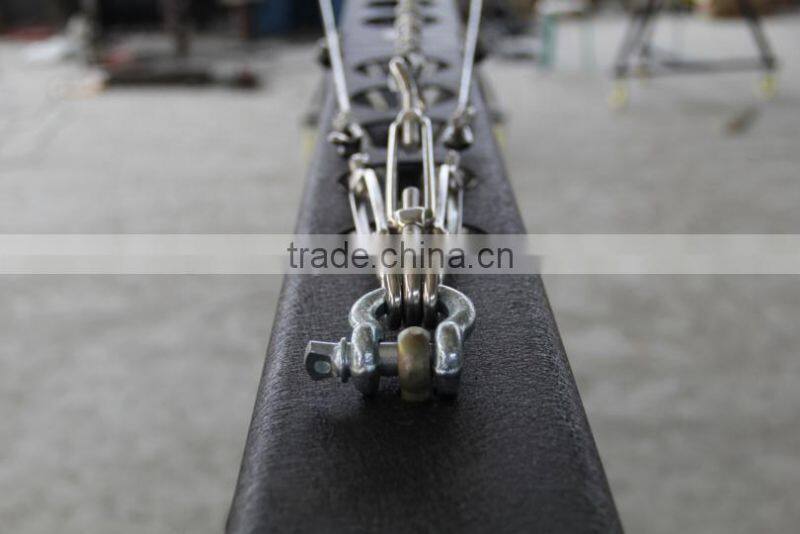 Professional 12m 2-axis motorized dutch head crane video camera jimmy jib crane