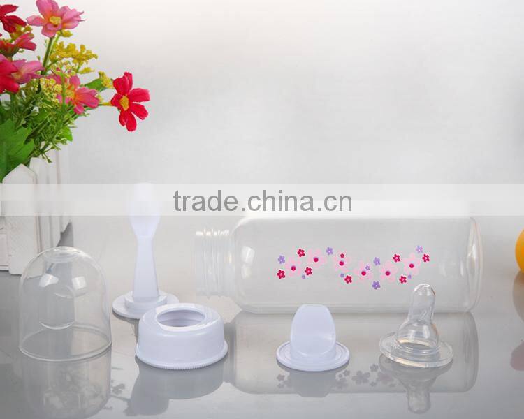 9oz Whloesale Cheap Baby Feeding Bottle With Spoon Medicine Dispenser Feeder