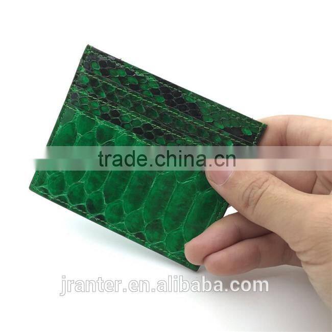 Genuine Python Leahter Various Colour Men & Women Credit Card Holder Wallet