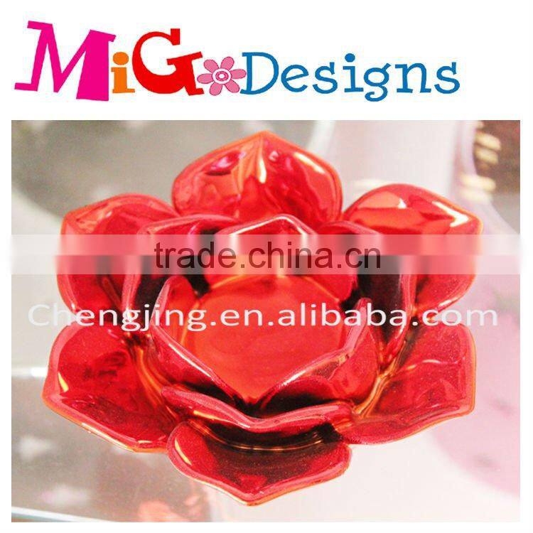 hot selling OEM ceramic wholesale flower candle holder