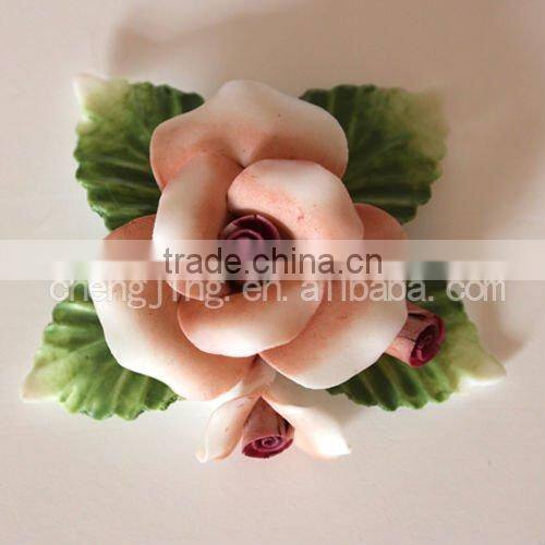 Factory Manufacture Promotional Gift OEM Decor Ceramic Flower, porcelain flower