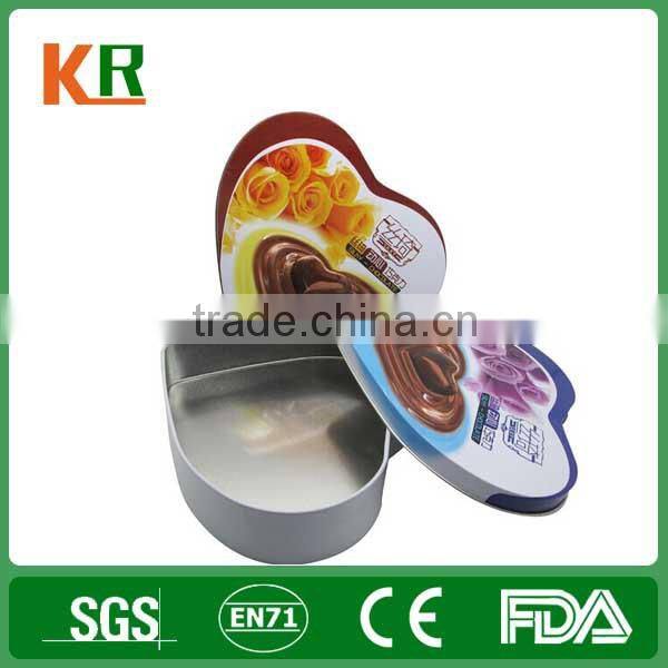 Sweet Chocolate Heart Shaped Tin Box