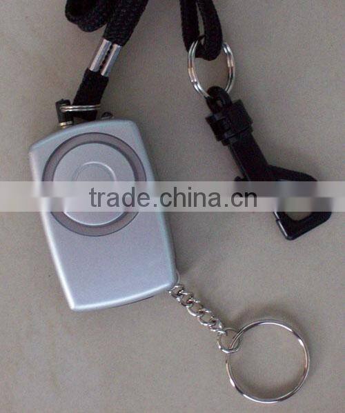 personal alarm with 3mm white LED light and keychain
