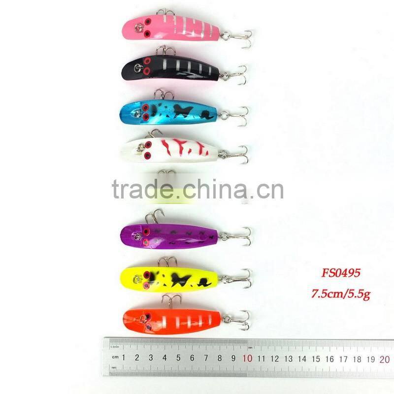 Fishing Lure 7.5cm/5.5g Crank Bait Pencil Bait #10 Hook Bass