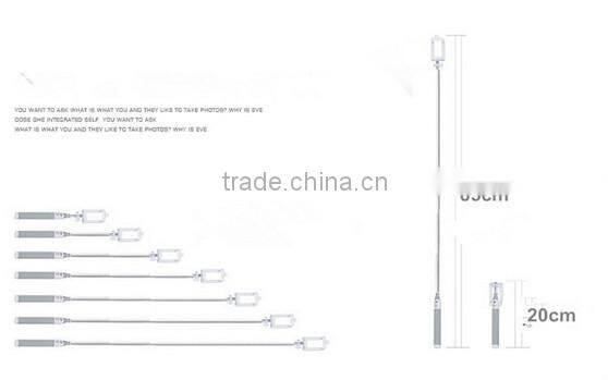 The monopod selfie stick with aux cable and camera