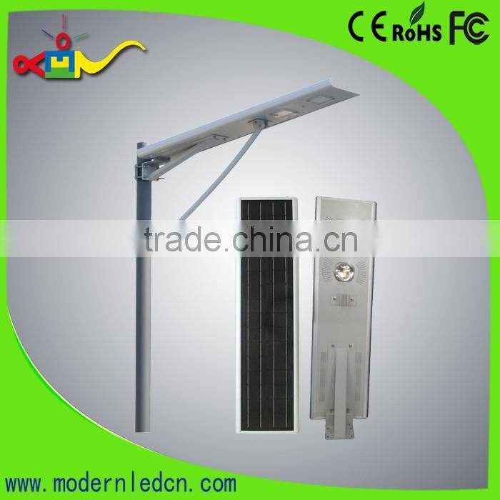 solar led light all in one solar led street light18w 1800lm with IR sensor and light contorller