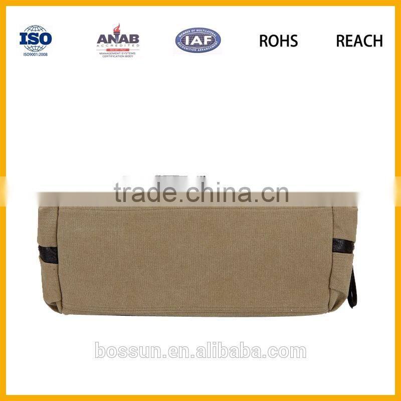 China Supplier PU canvas man's handbag canvas travel bag