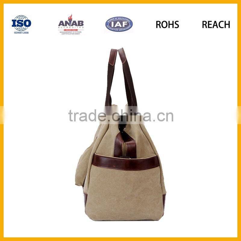 Classical Design Big Canvas Travel Bag Luggage Bag Duffle Bag for Men and Women