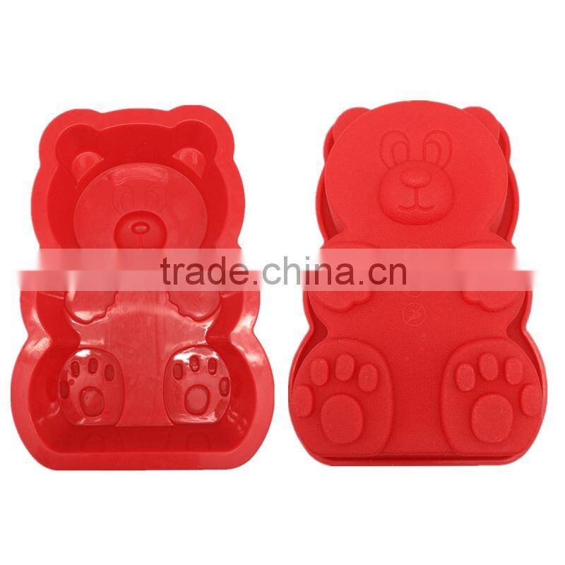 Teddy Bear Shapes Silicone cake mold Silicone mold
