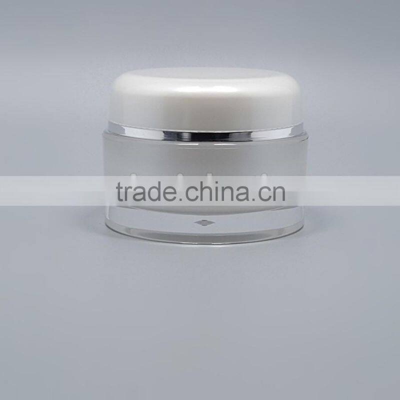 wholesale fancy cosmetic acrylic cream jar,clear decorative plastic cosmetic jar ,custom cosmetic jar with lid