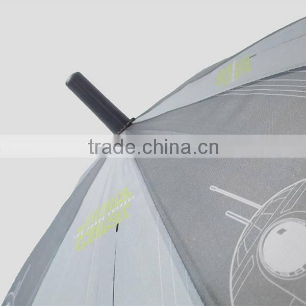 cheap fiber heat transfer straight kids umbrella