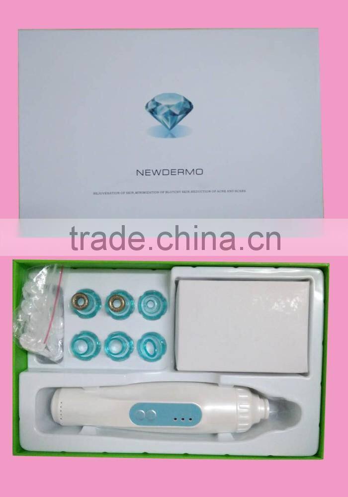 Merry christmas! hot sale crystal and diamond NEWDERMO microdermabrasion machine for removing blackhead
