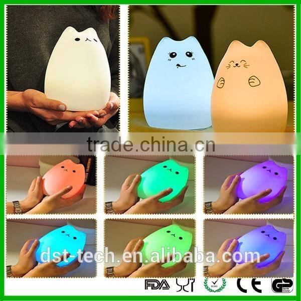 Newest silicone colorful waterproof light rechargeable color changeable light