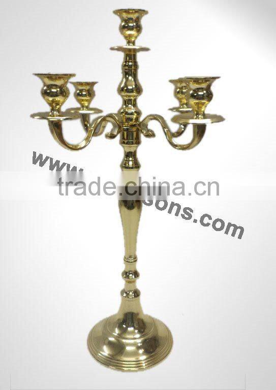 Modern Popular Gold Candelabras And 5 Arms Gold Candelabra Weddings For Church Decor
