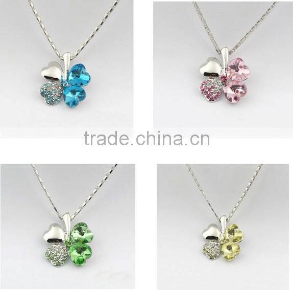 New Fashion Bib Statement Silver Plated Crystal Pendent Necklace Chain Jewellery