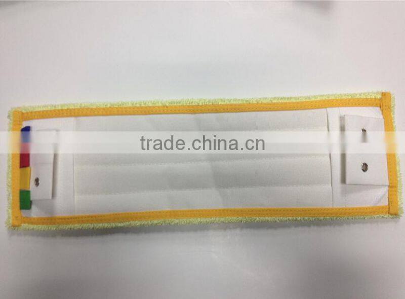 blue stripe microfiber mop with pocket backing