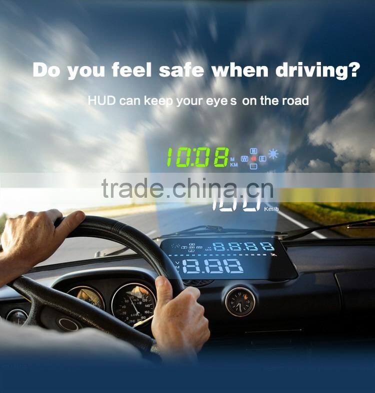 A3 3.5 inch GPS car HUD head up display windshield projection GPS