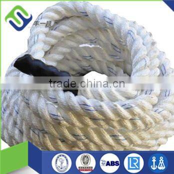 Florescence battle rope, both ends with black heat shrink caps