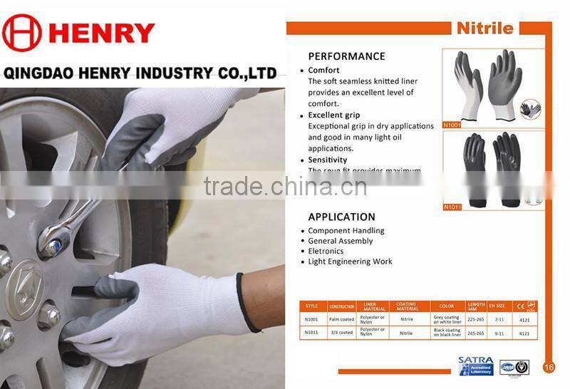 Chinese nitrile working glove